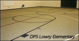 Lowry Elementary gym flooring