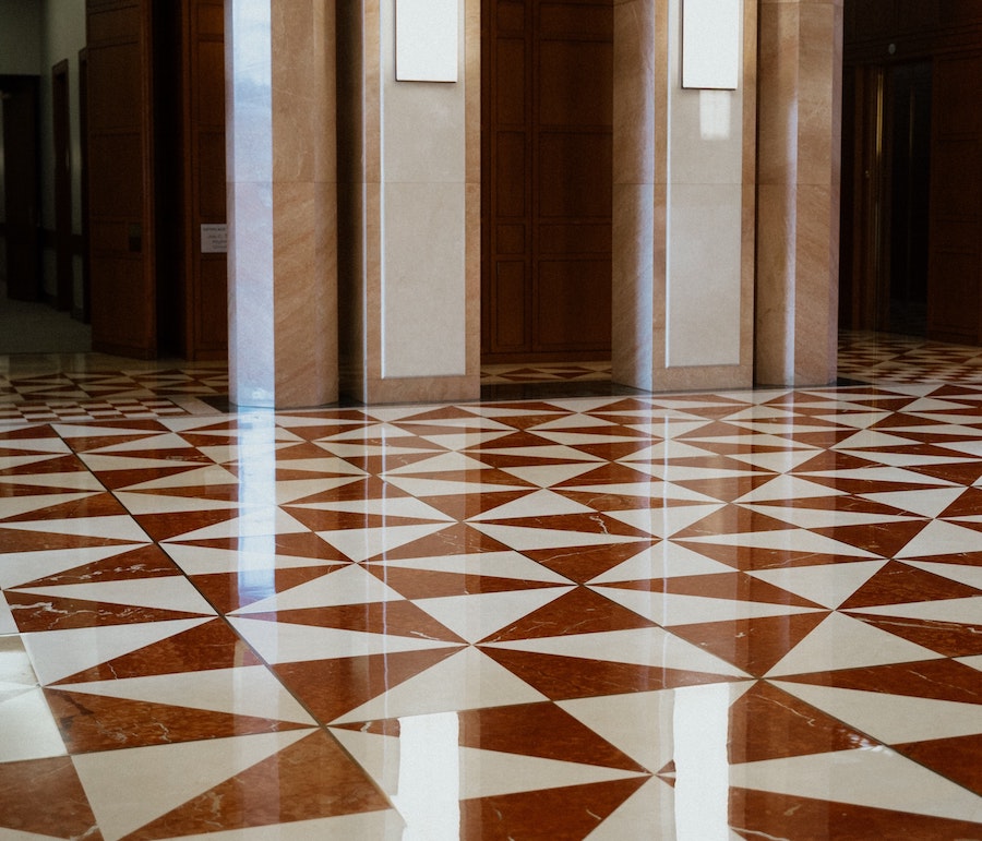 epoxy coating on patterned floor