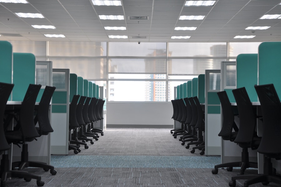 carpeted office cubicles