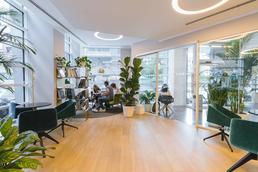 LVT flooring in office space